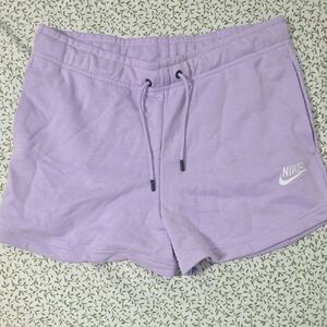 Nike Women's Lavender Drawstring Athletic Shorts